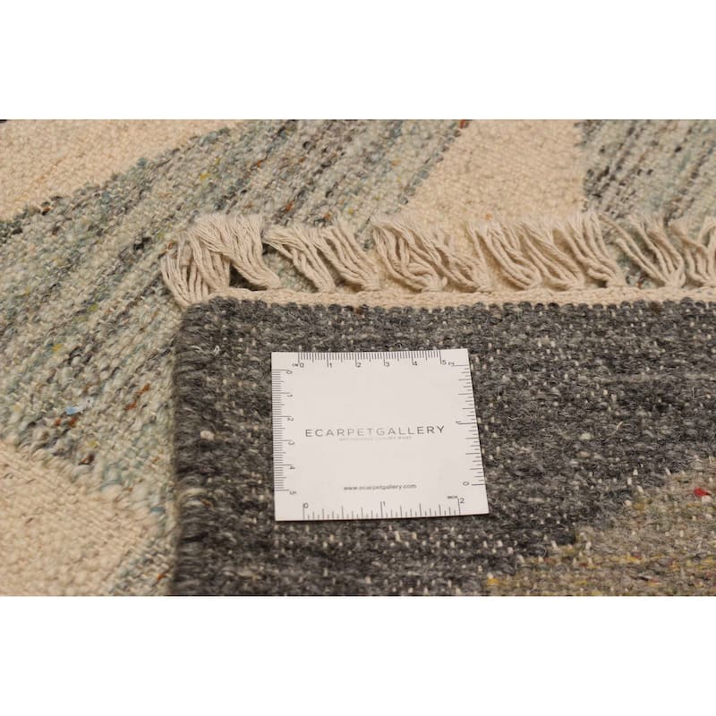 Ankara FW Cream, Grey Kilim 5'2" x 7'8" - 5'2 x 7'8