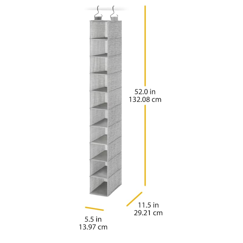 Whitmor Hanging Shoe Shelves - 10 Tier