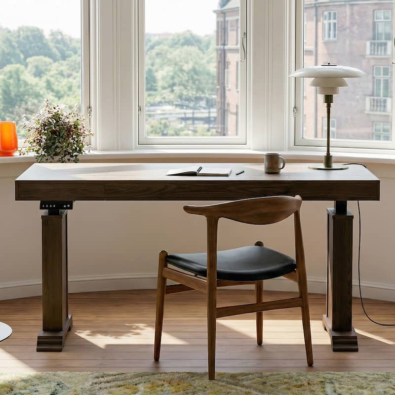 Electric Standing Desk with Memory Control, Adjustable Height Sit Stand Desk, Computer Desk, Home Office Workstation