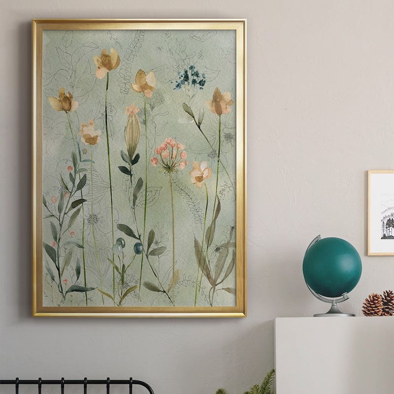 Botanical Sketchbook Premium Framed Print - Ready to Hang