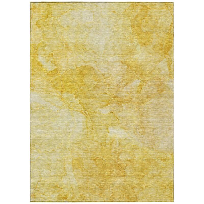 Machine Washable Indoor/ Outdoor Chantille Abstract Watercolor Rug