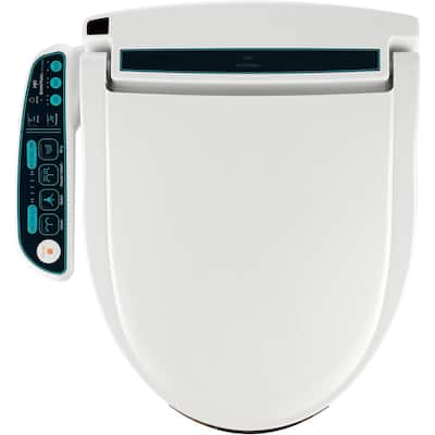 BidetMate 2000 Smart Toilet Seat - Unlimited Heated Water, Seat, Dryer, Remote, Deodorizer - Adjustable/Self-Cleaning - Round