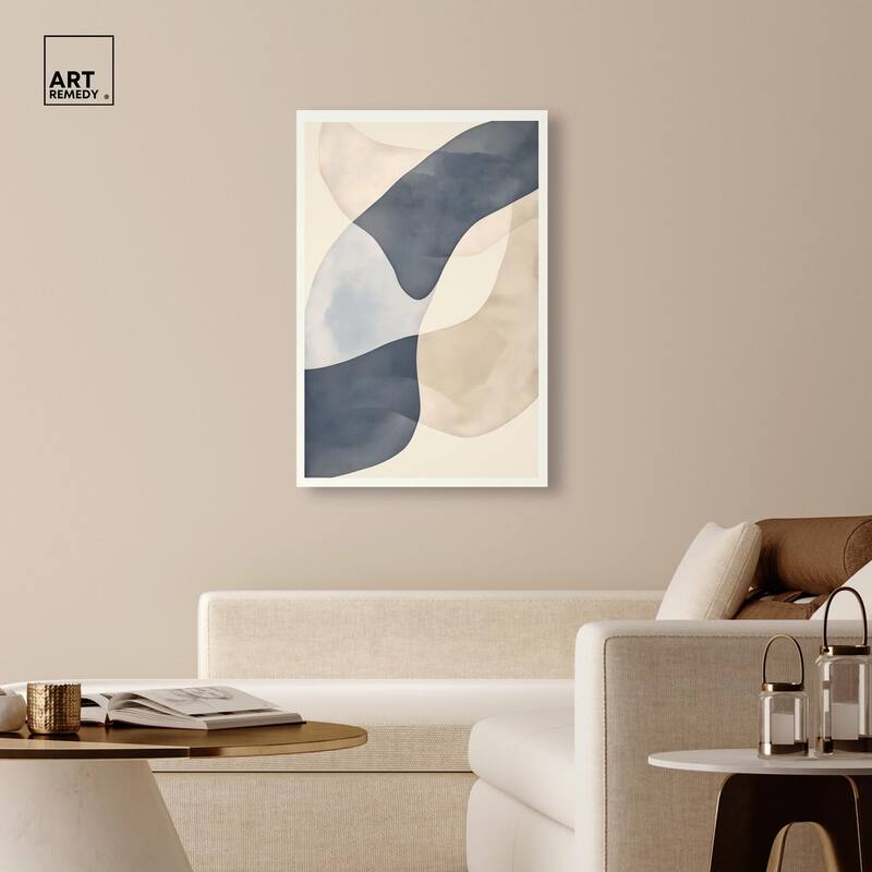 Organic Ovals Canvas by Art Remedy, Gallery Wrapped