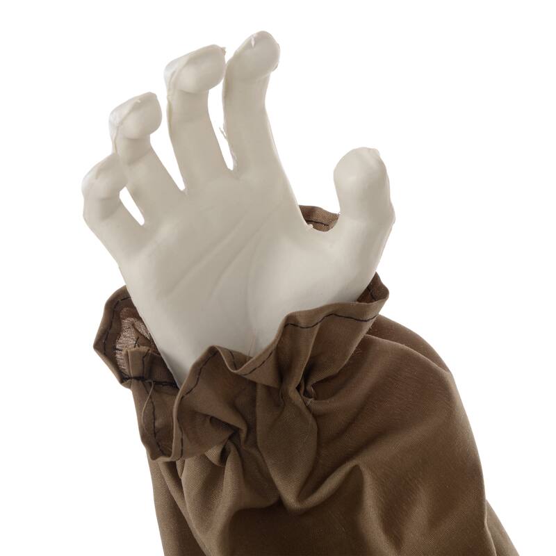 HOMCOM 5.2' Life Size Outdoor Halloween Decoration Animatronic Doll with Simulated Wound Cracks, Sound