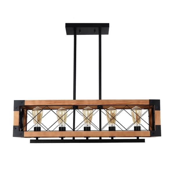Carbon Loft Scheman Industrial 6 Light Linear Kitchen Island Pendant On Sale Overstock 30272294