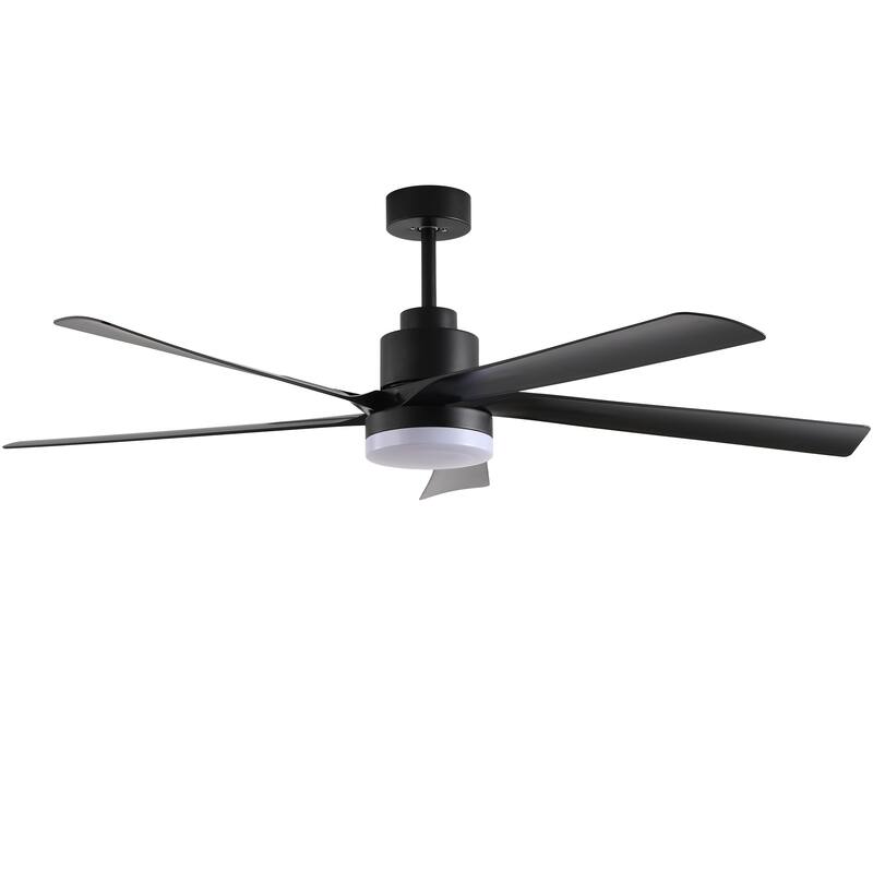 Modern Ceiling Fan Light with Light Adjustment and 5 Blades, DC Reversible Motor for Bedroom and Living Room