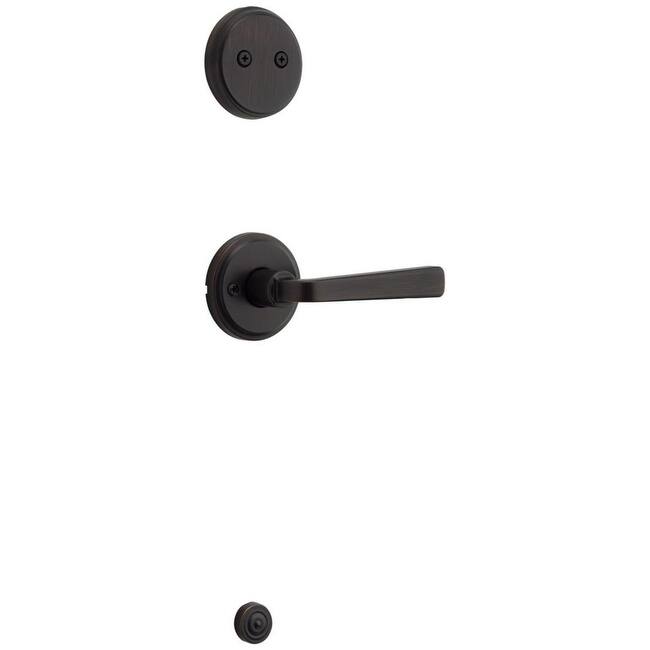 Kwikset 973TDL Trafford Lever Dummy Interior Pack with Round Rose for