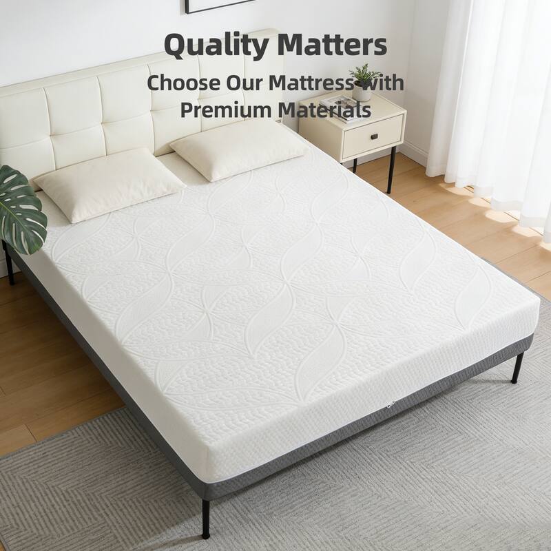 GDFStudio Kaelen 10-Inch Full Mattress with Gel-Perforated,Perforated Layers and 7-Zone Support