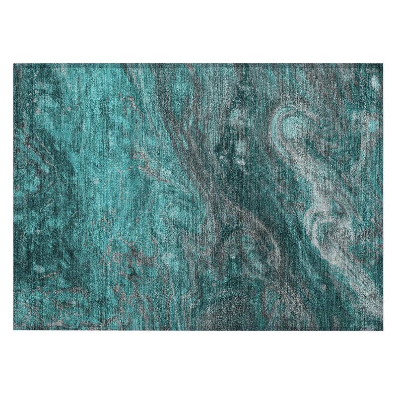 Machine Washable Indoor/ Outdoor Chantille Modern Abstract Rug