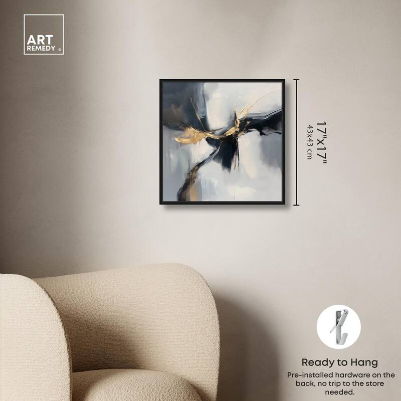 Golden Fissure I Canvas by Art Remedy