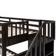 preview thumbnail 11 of 13, Stairway Design Twin-over-Full Bunk Bed with Storage and Guard Rail for Bedroom