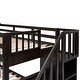 preview thumbnail 11 of 13, Stairway Twin-over-Full Bunk Bed with Storage and Guard Rail,Space-Efficient Multifunctional Bunk Bed with Storage