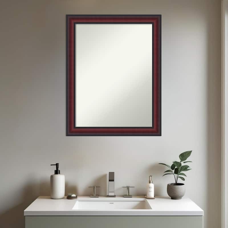 Dalat Non-Beveled Framed Bathroom Vanity Wall Mirror