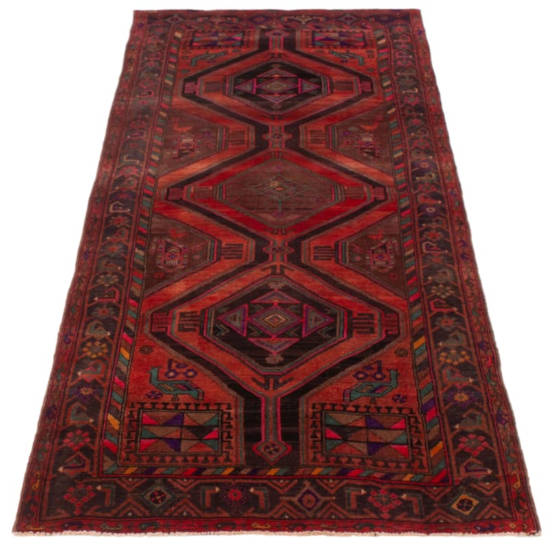 ECARPETGALLERY Hand-knotted Konya Anatolian Red Wool Rug - 4'3 x 10'2