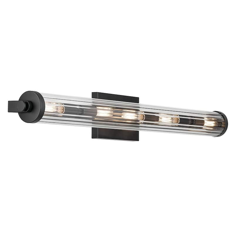 Kichler Lighting Azores 32 in. 5-Light Bathroom Vanity Light - Black - 32 in