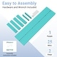 preview thumbnail 14 of 94, 6-Piece HDPE Outdoor Dining Table Sets with Umbrella Hole - 1-Table 4-Chairs-1-Bench