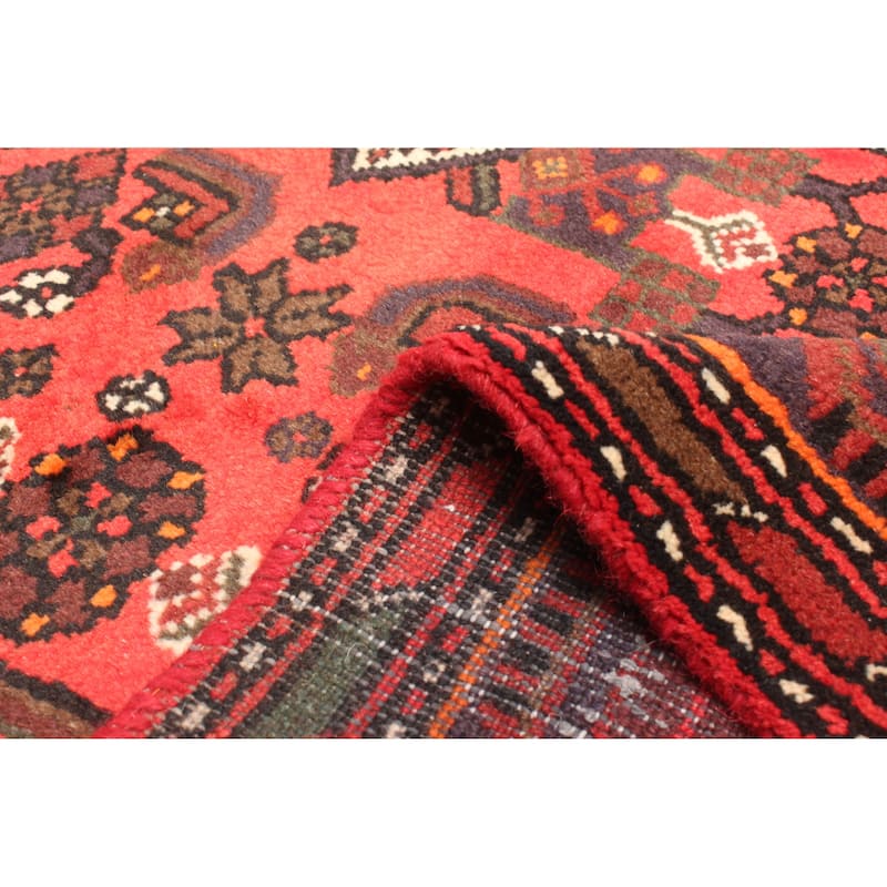 ECARPETGALLERY Hand-knotted Andelz Red Wool Rug - 4'2 x 6'4