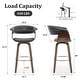 preview thumbnail 60 of 186, 26"/29" Faux Leather Swivel Bar Stools, Wood Counter Stool