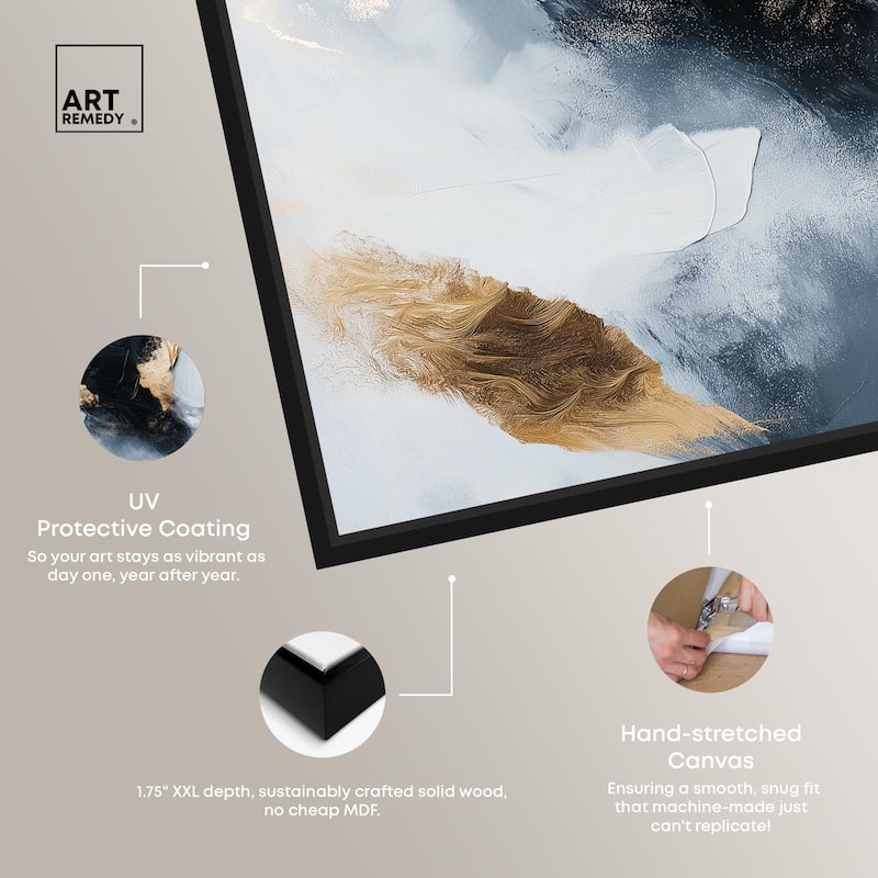 Golden Spark II Canvas by Art Remedy
