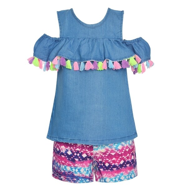 pink tassel shorts
