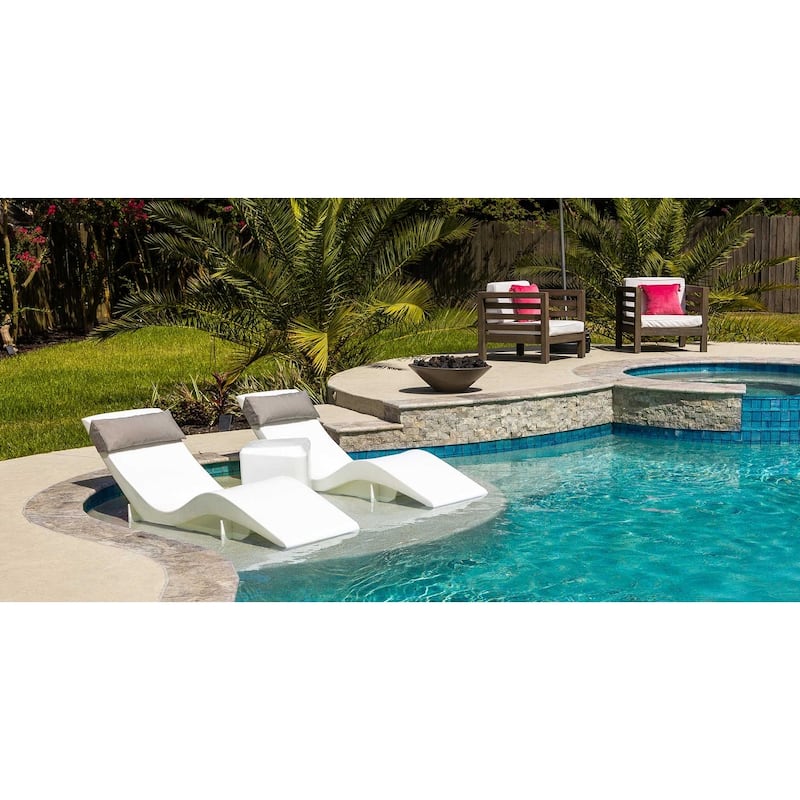 Aqua Outdoors In-Pool Side Table - Large for 10-14in of Water