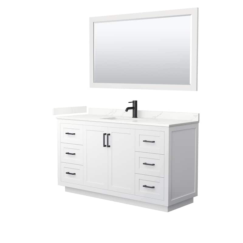 Wyndham Collection WCF292960S-QTZ-UNSM58 Miranda 60" Free Standing