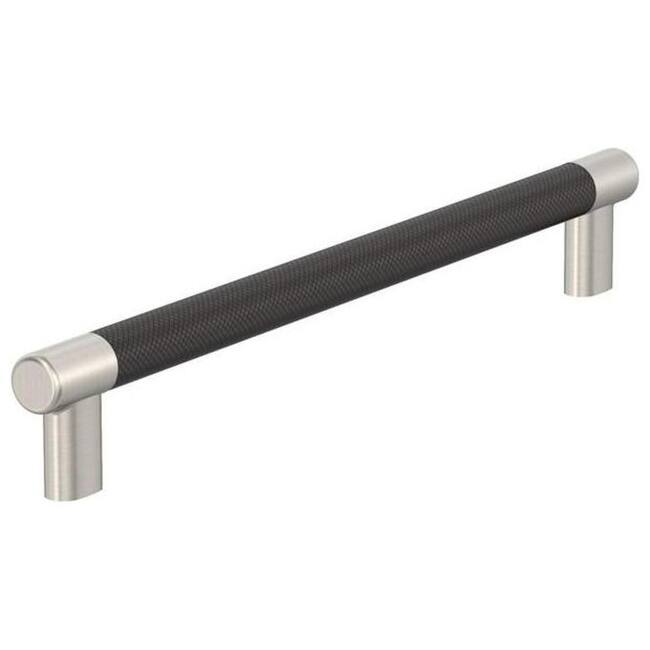 Amerock BP54040 Esquire 12" Center to Center Bar Cabinet Pull - Satin Nickel / Oil Rubbed Bronze