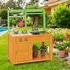 preview thumbnail 4 of 8, Costway Mud Kitchen for Kids with Realistic Stoves Faucet Sink Oven & - See Details