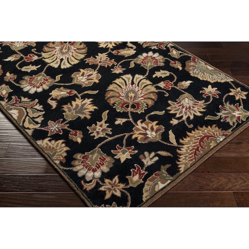Livabliss Caesar Handmade Floral Wool Area Rug