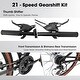 preview thumbnail 4 of 3, Mountain Bike, 21-Speed Trail Commuter City Bicycle With 24Inch Wheels & Disc Brakes Thumb Shifter, Steel Mountain Bike