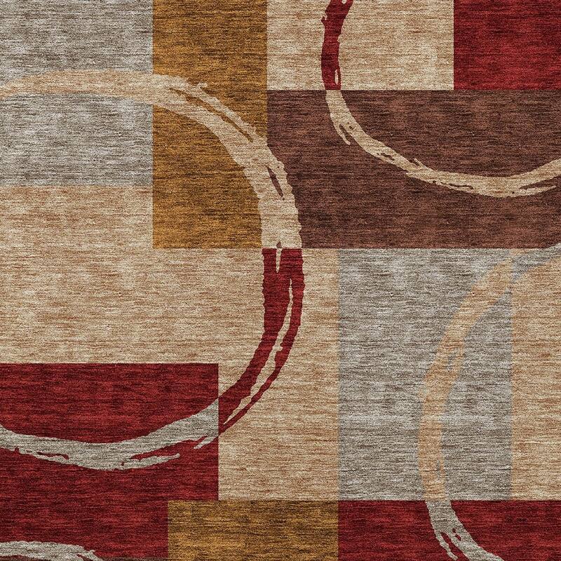 HomeRoots Geometric Modern Rectangle Outdoor Rug