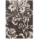 preview thumbnail 66 of 79, SAFAVIEH Florida Shag Hilde Floral 1.2-inch Thick Rug 5'3" x 7'6" - Smoke/Beige