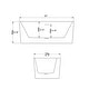preview thumbnail 16 of 14, Acrylic Alcove Freestanding Soaking Bathtub