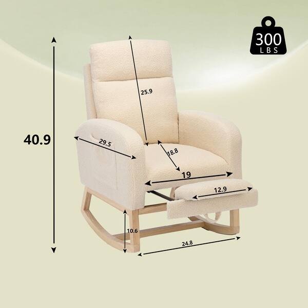 Teddy Rocking Chair with Pocket - Bed Bath & Beyond - 42978630