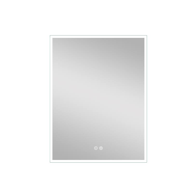 30'' H Recessed or Surface Frameless LED Mirror Cabinet With Defogger, Dimmer, Outlets & USB Ports 