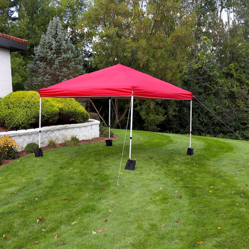 Sunnydaze Standard Pop-Up Canopy with Carry Bag and Sandbags