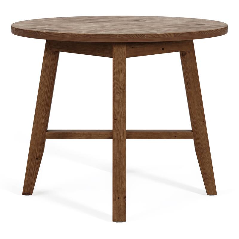 Solid Wood Round Dining Table, Kitchen Table, End/Side Table for Living/Dining Room, Kitchen, Apartment