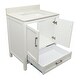 preview thumbnail 129 of 146, Nevado 37" Bathroom Vanity with Cultured Marble Vanity Top Sink in White with White Basin