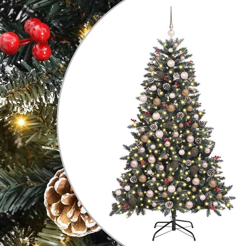 vidaXL Artificial Christmas Tree Green PVC