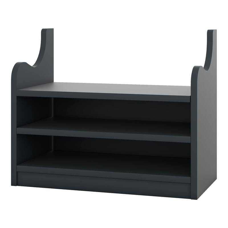 GDFStudio - Janet 4 in 1 Detachable Hall Tree with Coat Hooks, Storage Cabinet and Shoe Bench for Entryway or Hallway