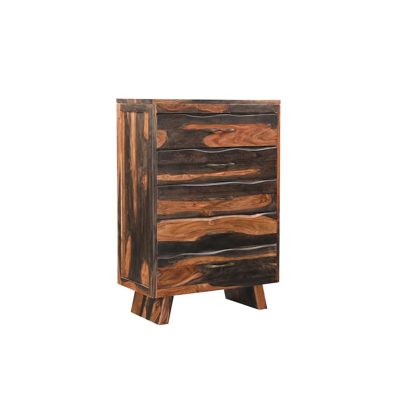 Jordan 5-drawer Live Edge Wood Chest - 5-drawer