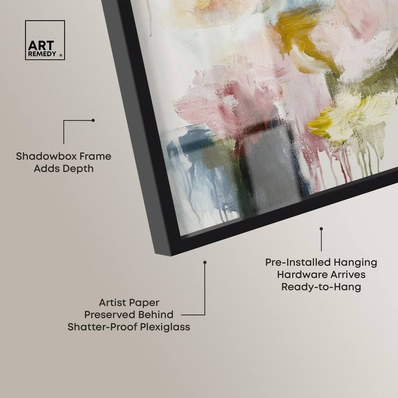 Dripping Colors I Shadowbox by Art Remedy