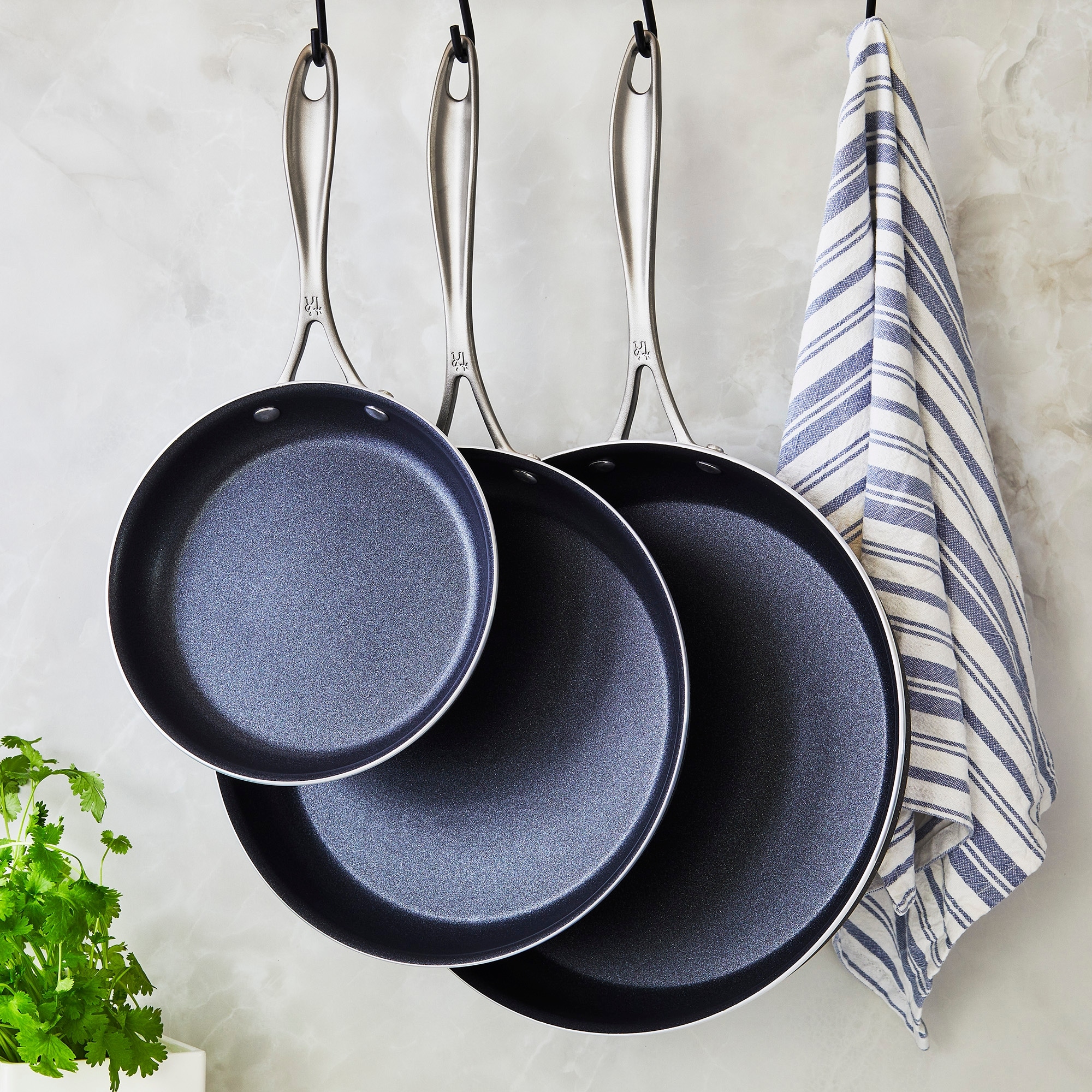 Gotham Steel Diamond 3-Piece Frying Pan Set, Nonstick Cookware, Size: 3PC