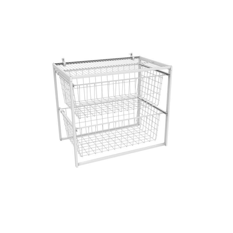 ClosetMaid Wire 2-Drawer Organizer - White