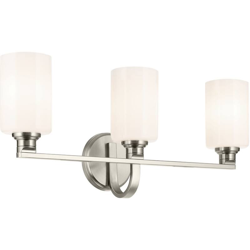 Kichler 55226 Gioe 3 Light 24" Wide Vanity Light with Opal Glass - Brushed Nickel