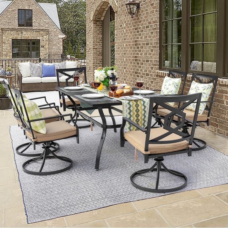 Outdoor Set With Swivel Chairs