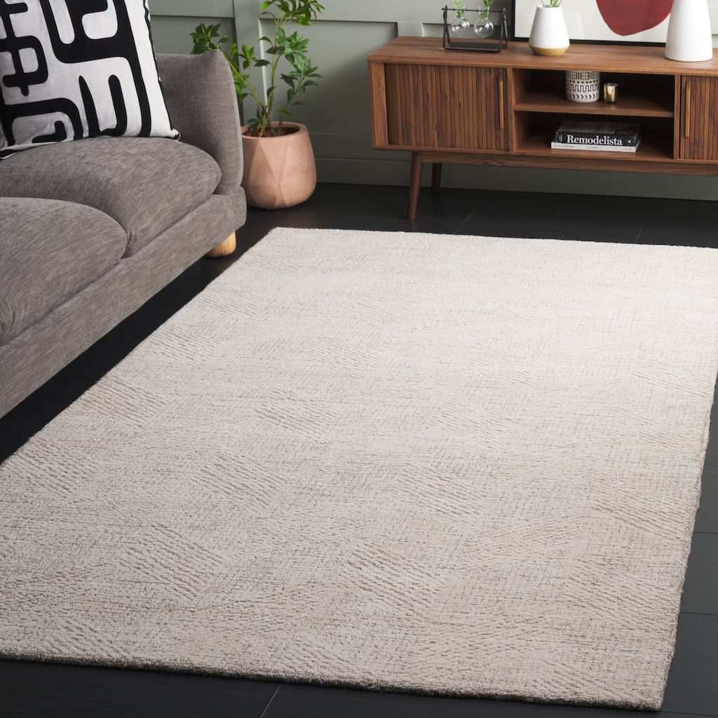 SAFAVIEH Handmade Abstract Arnþridur Contemporary Wool Rug