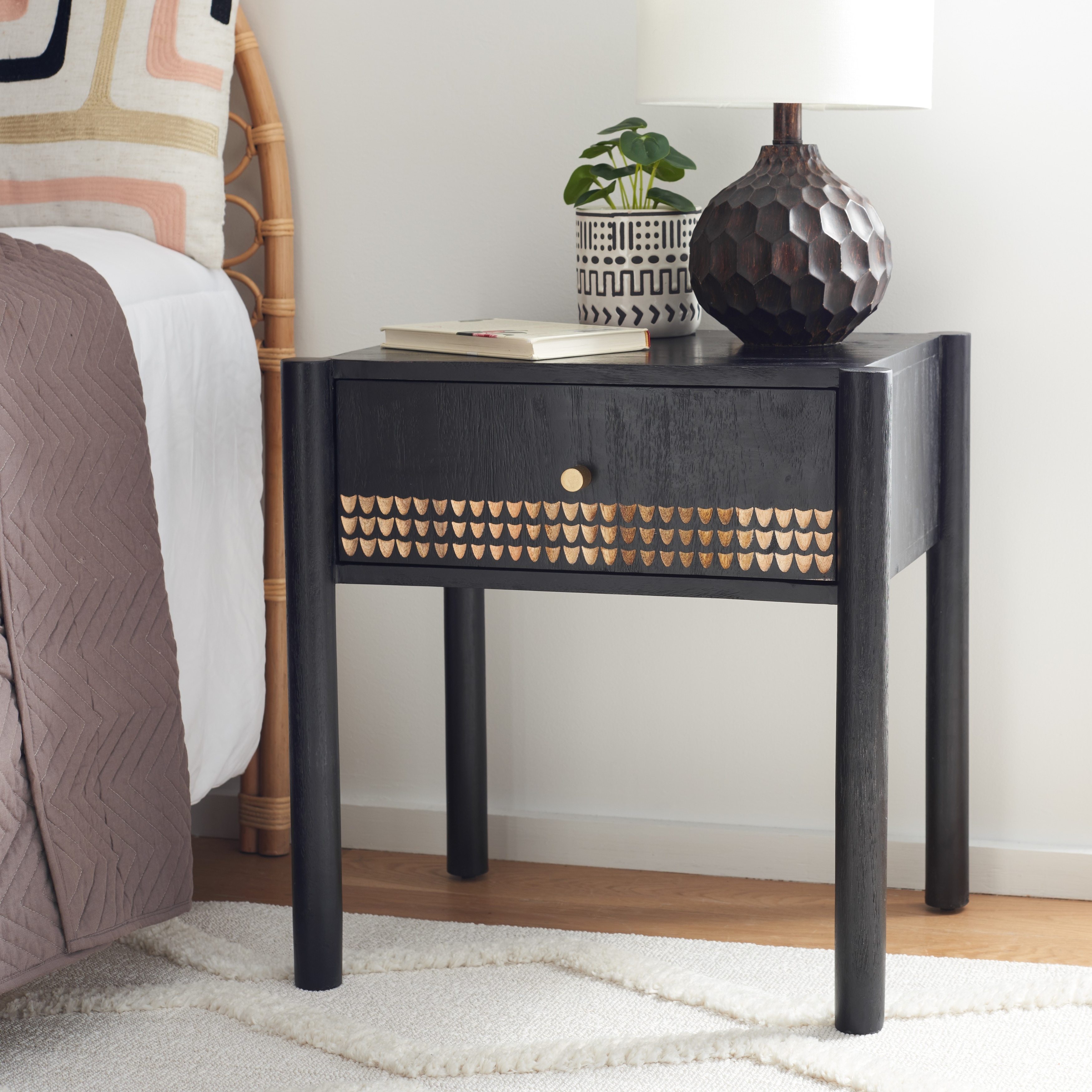 SAFAVIEH Errington 1-Drawer Nightstand