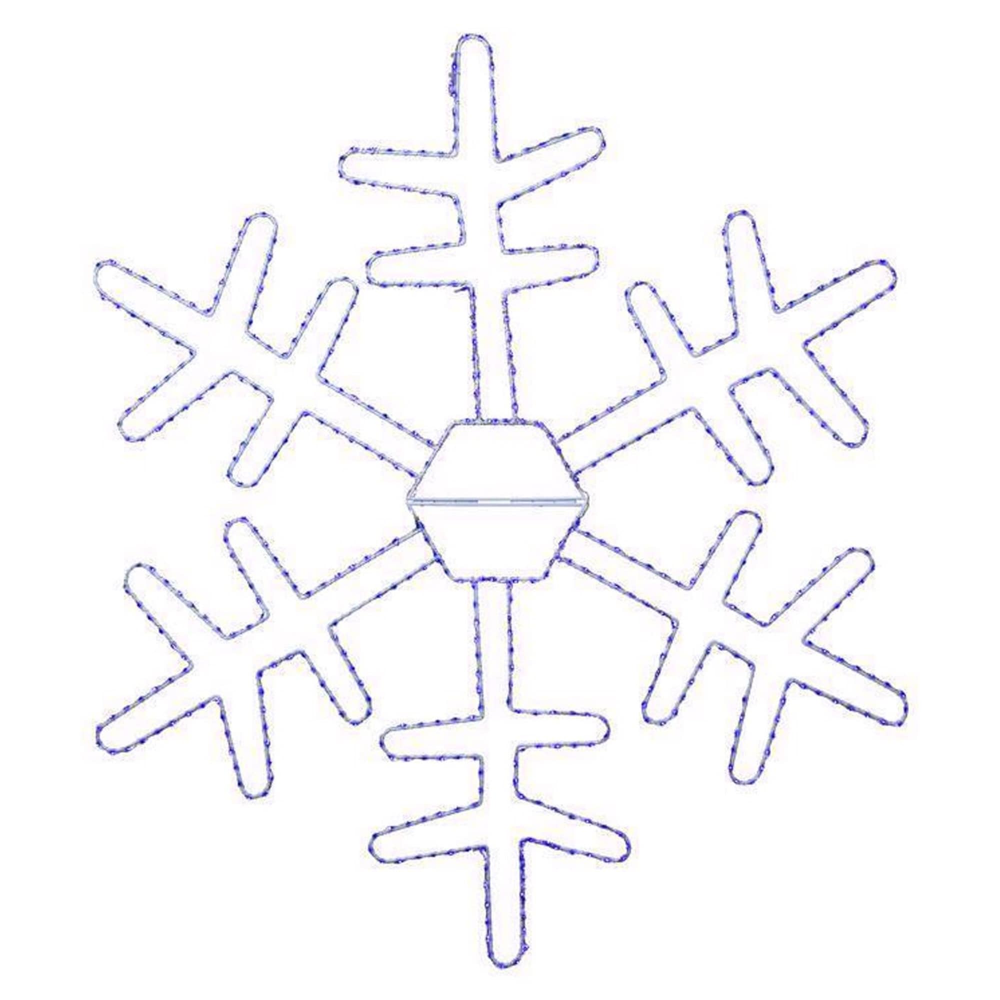 Celebrations LED Blue Snowflake 18 in. Hanging Decor