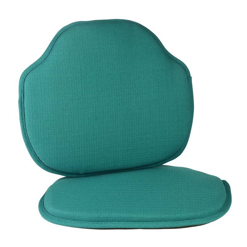 Klear Vu Gripper Omega Windsor Dining Chair Cushion Set - Set of 4 - Teal